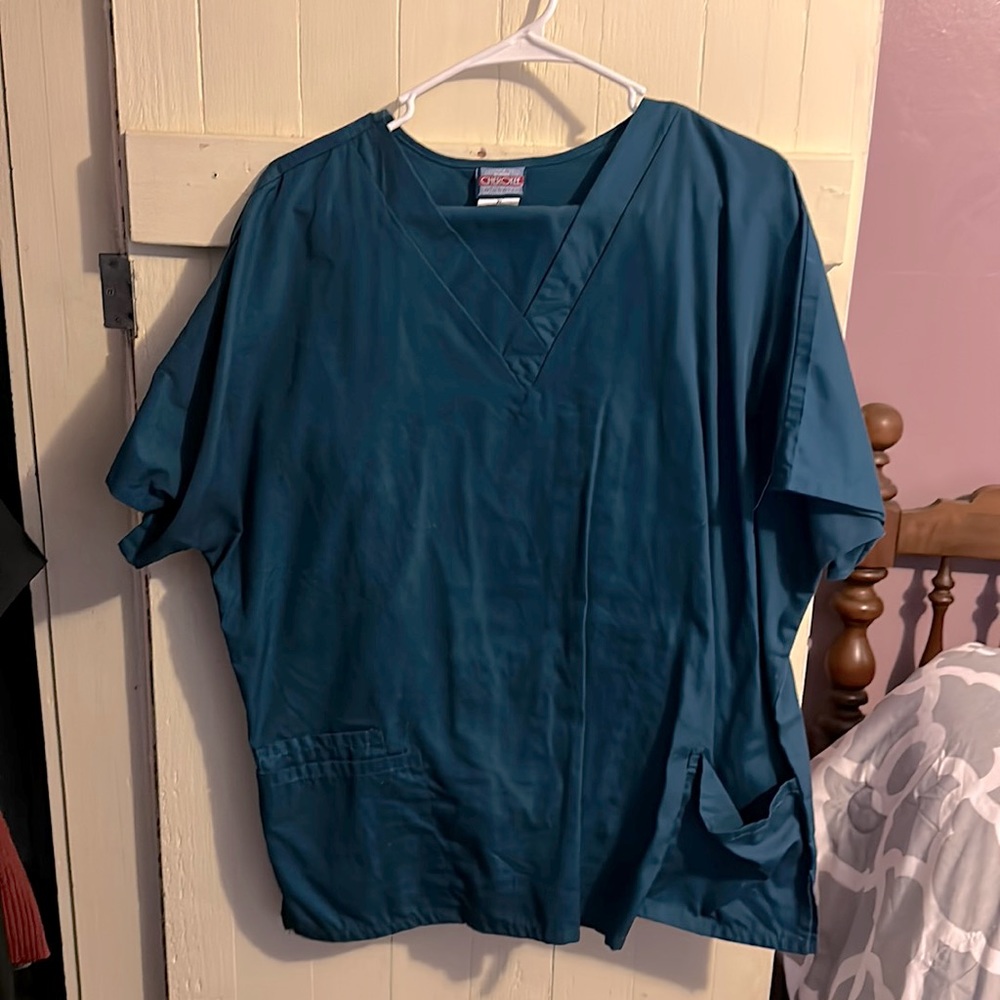 Xl cherokee unisex teal scrubs set
